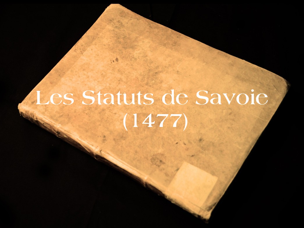 Anatomie d'un incunable de la bibliothèque historique du Château de Rolle
